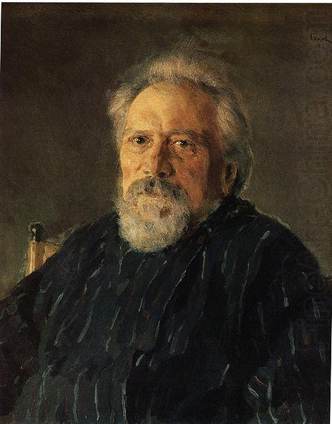 Portrait of Nikolai Leskov, Valentin Serov